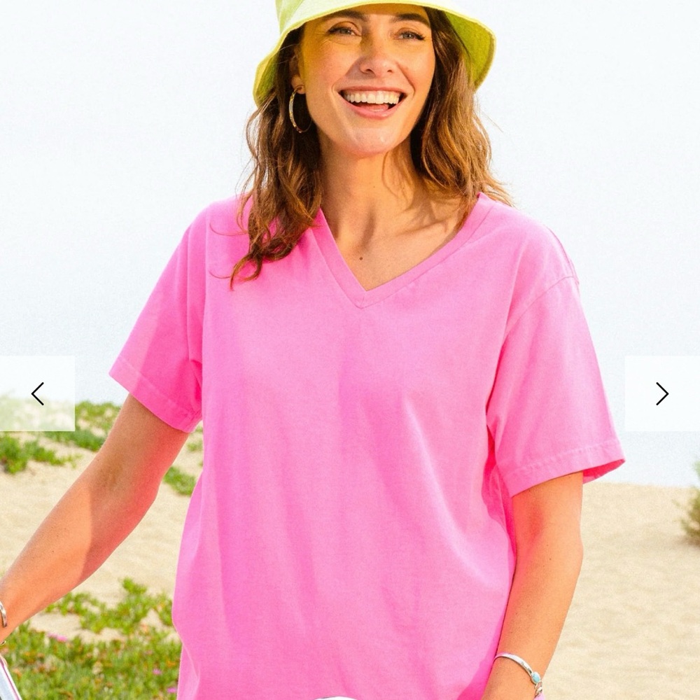 Fresh Produce Pink Relaxed Short Sleeve Tee